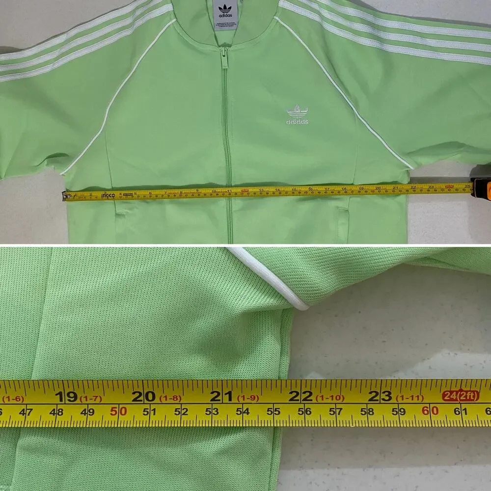 Adidas Originals Classics Superstar Tracksuit Semi Green Spark White Size L